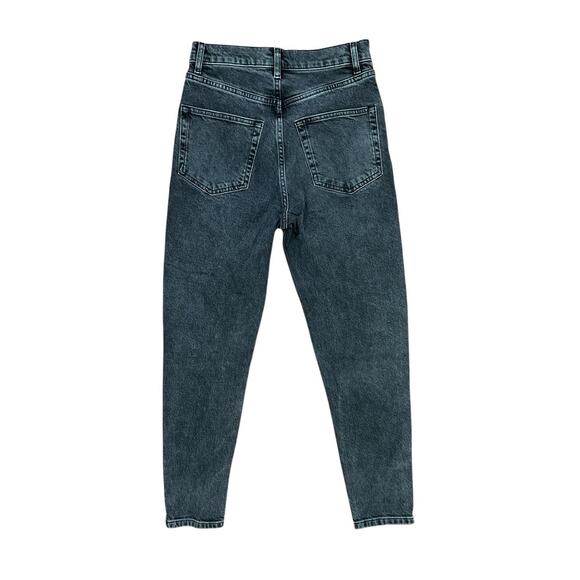 Reformation Jean 80s Ultra Hi Cigarette Faded Black Yuma Wash Zip Ankle Size 25 - Picture 4 of 10